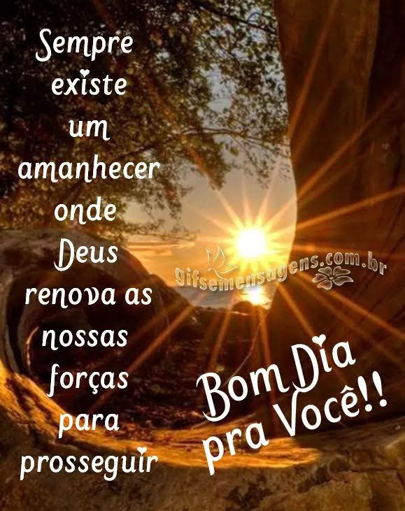 Sempre existe um amanhecer onde Deus renova as nossas forças para prosseguir. Bom dia pra você!! imagem