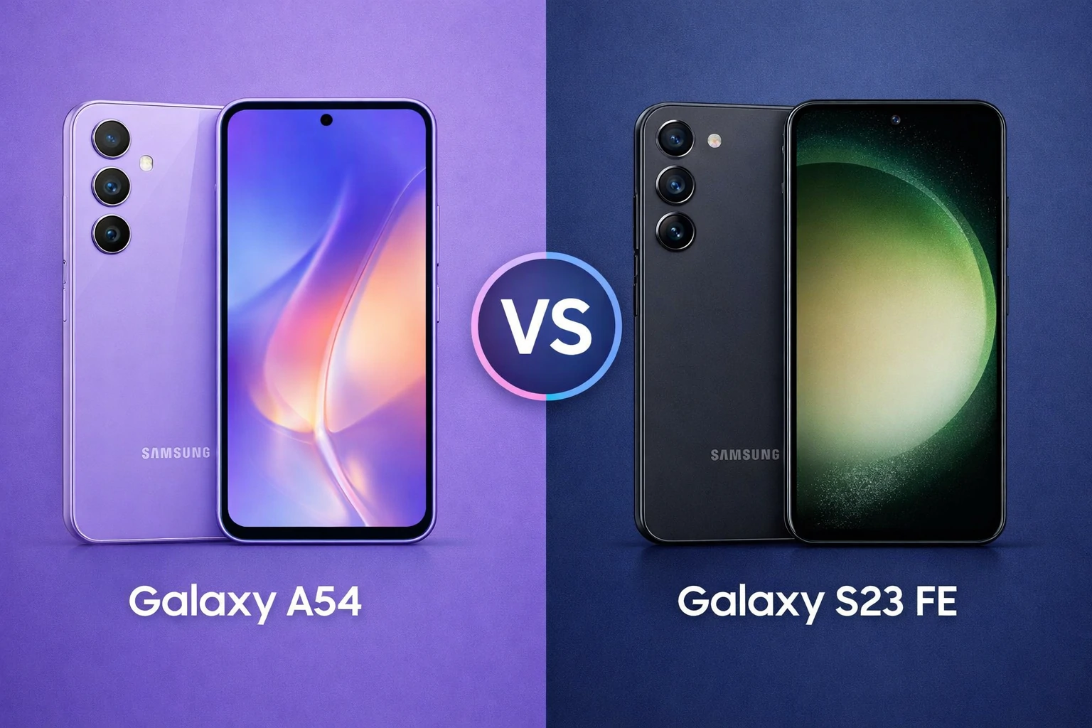 Galaxy A54 vs Galaxy S23 FE