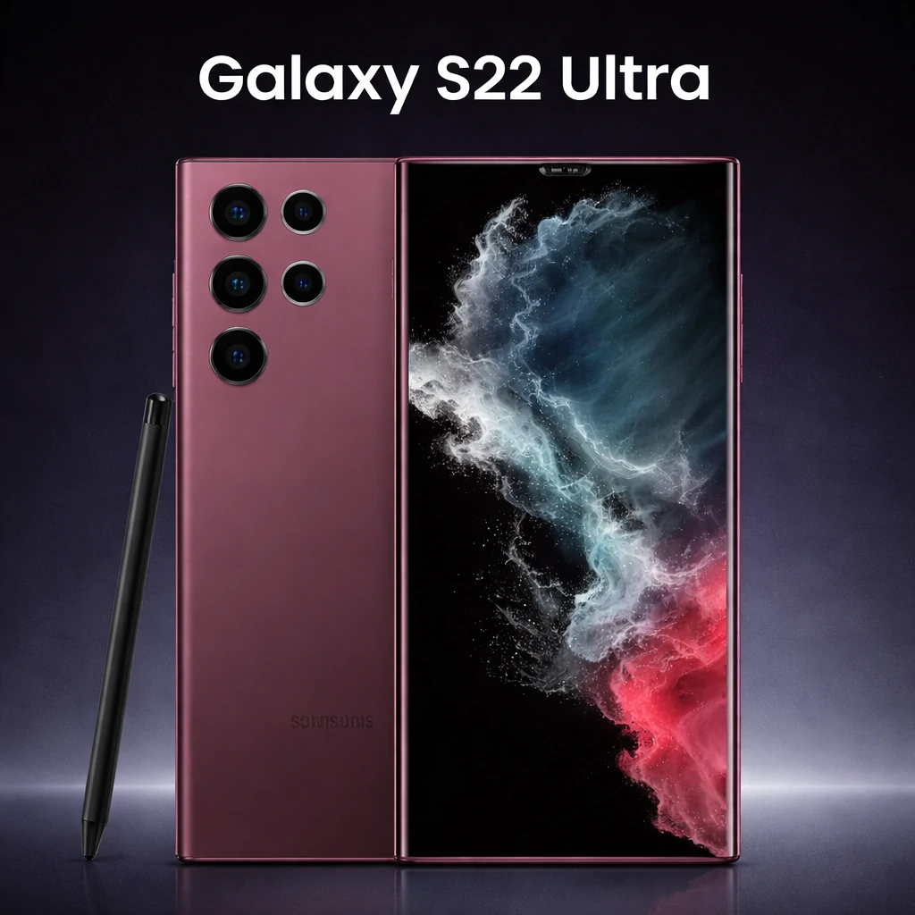 Samsung Galaxy S22 Ultra em destaque