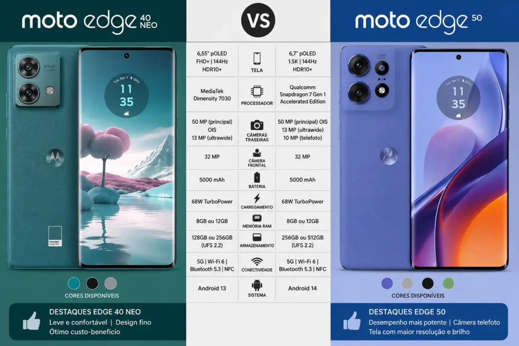 Moto Edge 40 Neo vs 50
