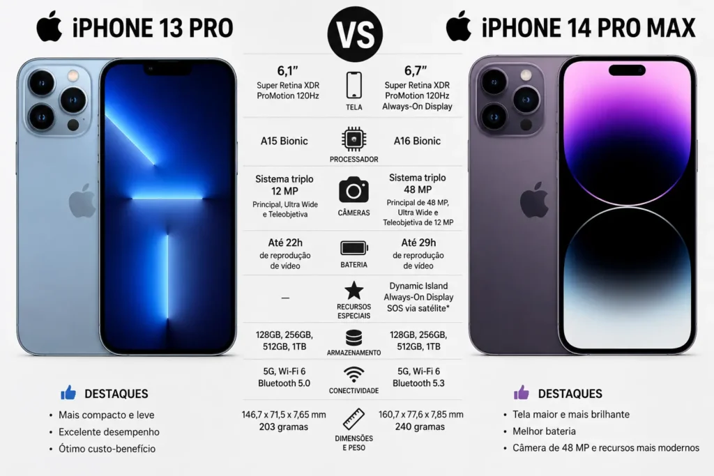 iPhone 13 Pro vs 14 Pro Max